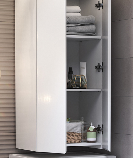 Шкаф подвесной для ванной Vigo Wing 500 sh.WIN.50.2D белый