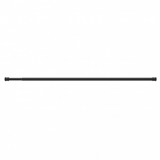 Карниз для ванной комнаты, 110-200 см, черный, Milardo Easy 014A200M14