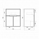 Тумба напольная MIRSANT Soho Quadro Light 60 УТ000073635 (раковина Fest-60)