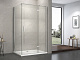 Душевое ограждение 120х90 MONTEREY EX-404 хром прозрачное стекло 8мм