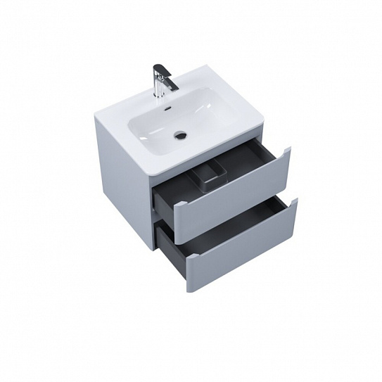 Тумба с умывальником подвесная IDDIS Edifice 60 см светло-серый EDI60L0i95K