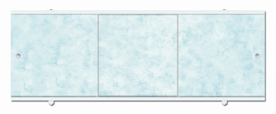 Экран под ванну небесный 168 см, алюминиевый профиль, влагостойкий ПРЕМИУМ А МетаКам