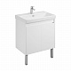 Тумба с раковиной AQUATON Сканди Doors 70 белый глянец/белый матовый 1A278901SD010