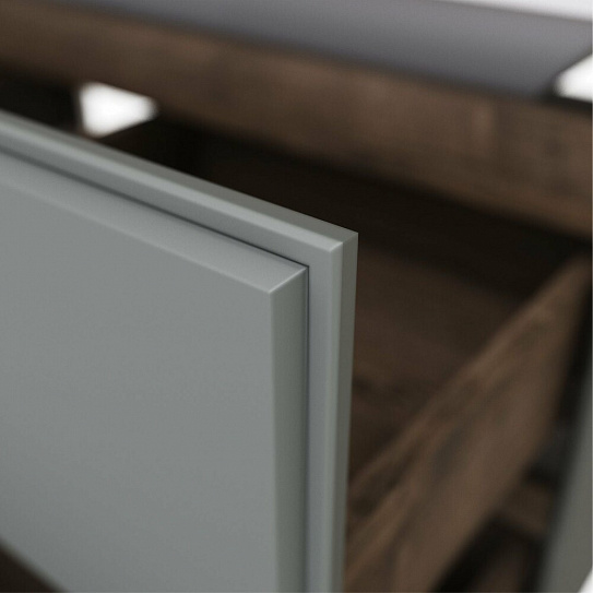 тумба подвесная серая матовая MIRSANT Dante 80 (под рак 262523 Style 80)