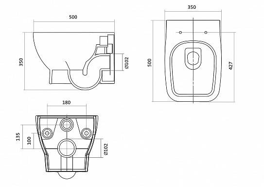 Комплект инсталляции с унитазом Сантек Пэк Нео 1WH501776