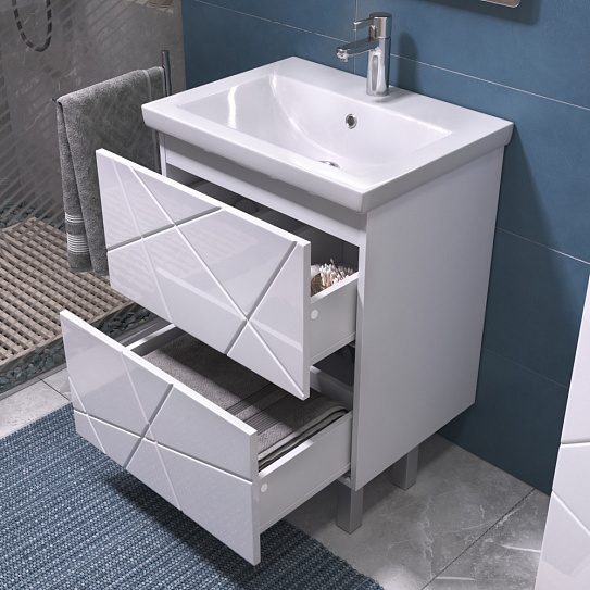 Тумба напольная Vigo Geometry 600-0-2 (под ум Como 60) 015