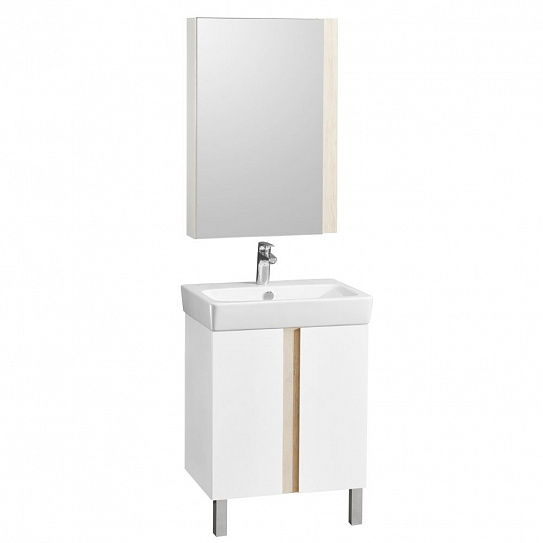 Тумба под раковину Aquaton Кантри 60 белый, дуб верона 1A257401AHB20