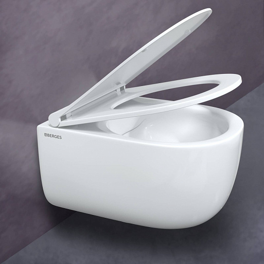Унитаз подвесной безободковый Berges Ego Rr Real Rimless 082111RR