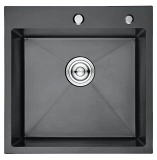 Мойка для кухни из нержавеющей стали Gerhans K35050B с PVD покрытием