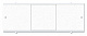 Панель фронтальная для ванны МетаКам ПРЕМИУМ А серебристый 168