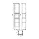 Пенал напольный в ванную 36 см белый, Oxford, IDDIS, OXF36W0i97