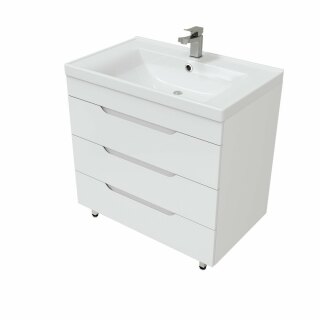 Тумба напольная с доводчиком MIRSANT Soho Quadro 80/2 (под раковину 262520 Deep-80) УТ000072000