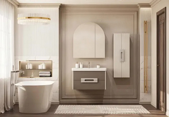 Тумба под раковину AQUATON Ар-Деко 85 кашемир