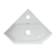 Раковина накладная угловая Sanita Luxe "Line" LIN35SLWB01