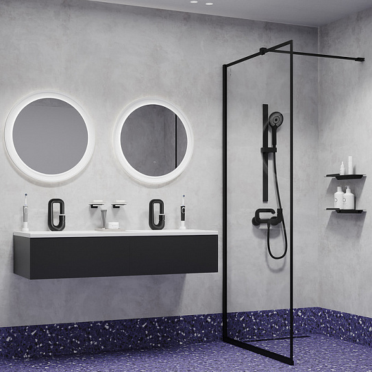 Смеситель для ванны Iddis Twist TWIBLBTi02WA
