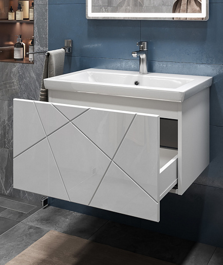 Тумба с раковиной Vigo Geometry 700-0-1 навесная