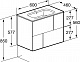 Тумба с раковиной Roca Luna 60 2 ящика ZRU9307764, белый