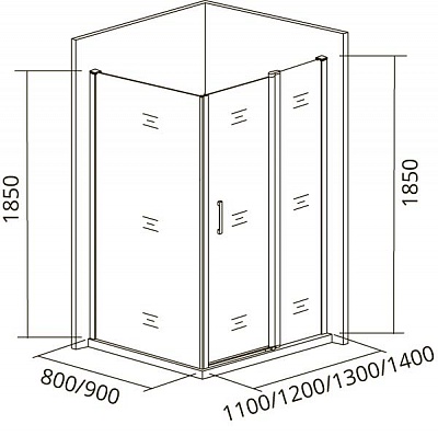 Боковая стенка Good Door Infinity SP-90 -С-CH