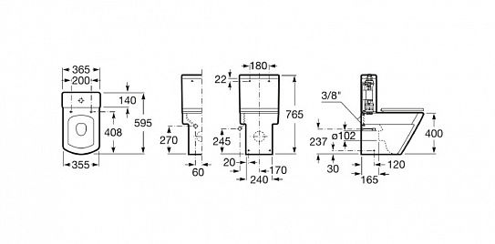 Бачок Roca Hall 341620000
