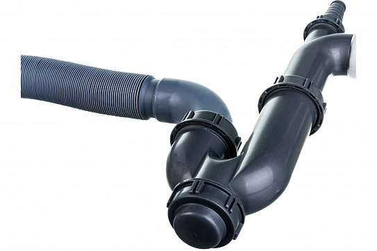 Выпуск большой с переливом  в комплекте с сифоном и гофросифном S905