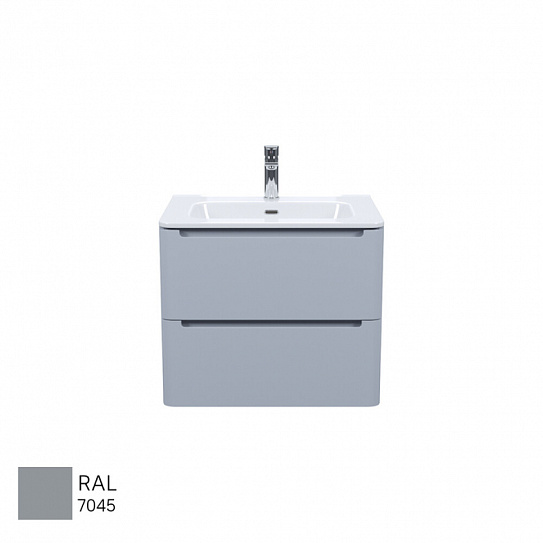 Тумба с умывальником подвесная IDDIS Edifice 60 см светло-серый EDI60L0i95K