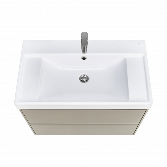 Тумба под раковину Roca Ona 800 бежево-серый матовый 2 ящика A857630510