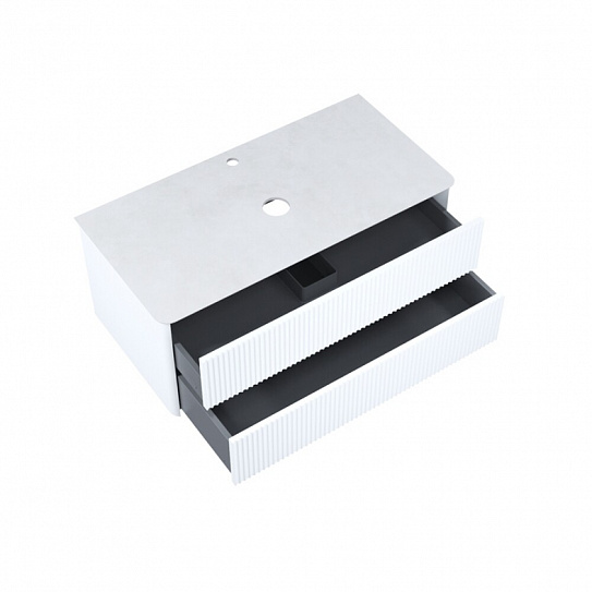 Тумба подвесная, со столешницей (OPH10W0i89), 100 см, белый IDDIS Aiger, AIG10W0i95K