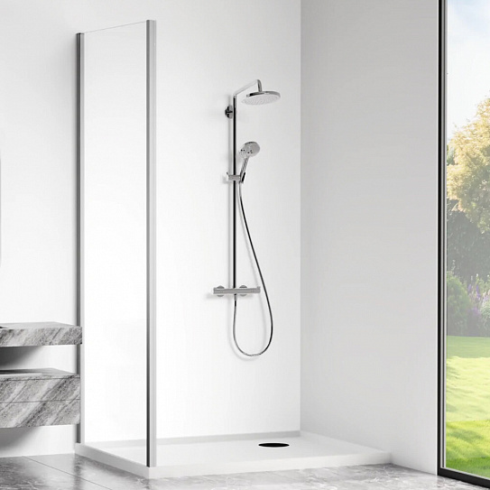 Боковая панель 80х190 GoodDoor Cube SP-80-C-CH 80 хром КУ00008