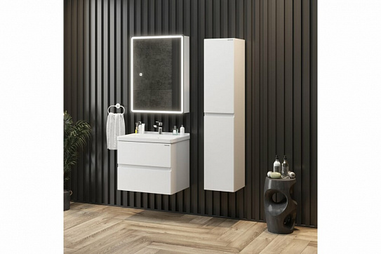 Тумба под раковину Эвада 70 подвесная, белая Onika 107059 (рак 124295 в комплект не входит)