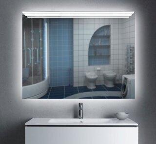 Зеркало Glassiko Simple Iris 70х65 подсветка (холодный свет) без выкл инд