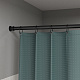 Карниз для ванной комнаты 110-200 см, черный матовый, IDDIS, RSB0120i14