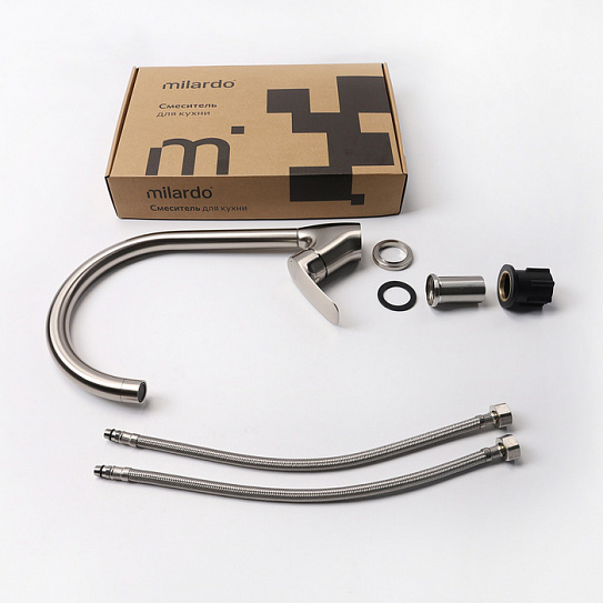 Смеситель для кухни Milardo Rora RORBN0JM05, сатин