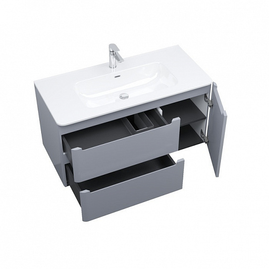 Тумба с умывальником подвесная Iddis Edifice 100 см EDI10L0i95K