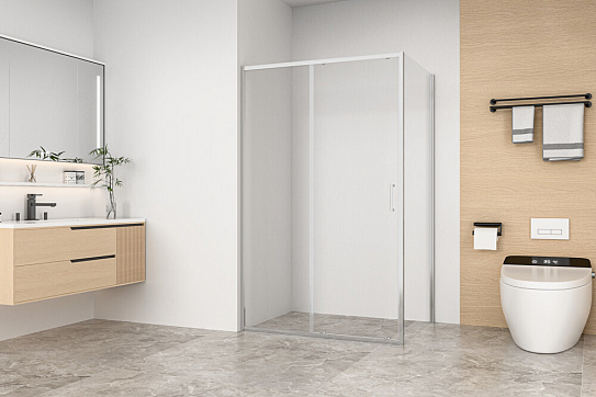 Душевая перегородка 100х190 GoodDoor LITE SP-100-C-CH