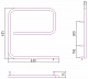 Полотенцесушитель электрический Сунержа Стилье G-образный 600х600