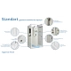 Душевая кабина распашная 120х90х200 Niagara Standart ST120/90/15Q/BK поддон 15см