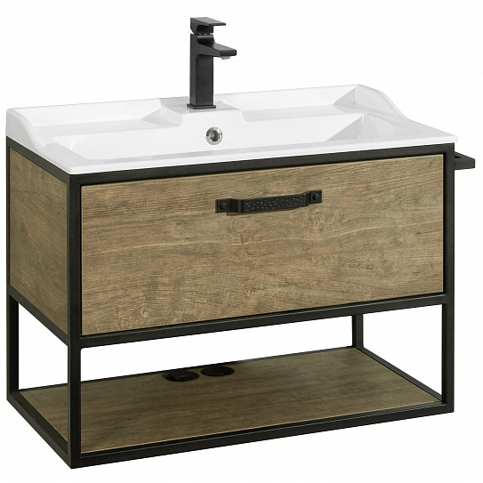 Тумба под накладную раковину Aquaton Лофт Фабрик 80 дуб кантри 1A242401LTDY0