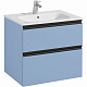 Тумба под раковину Roca Domi 60 2 ящика небесный синий матовый ZRU9307870