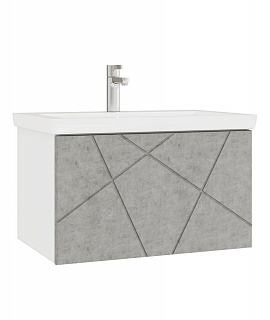 Тумба под раковину Vigo Geometry 600-0-1 (Como) навесная бетон