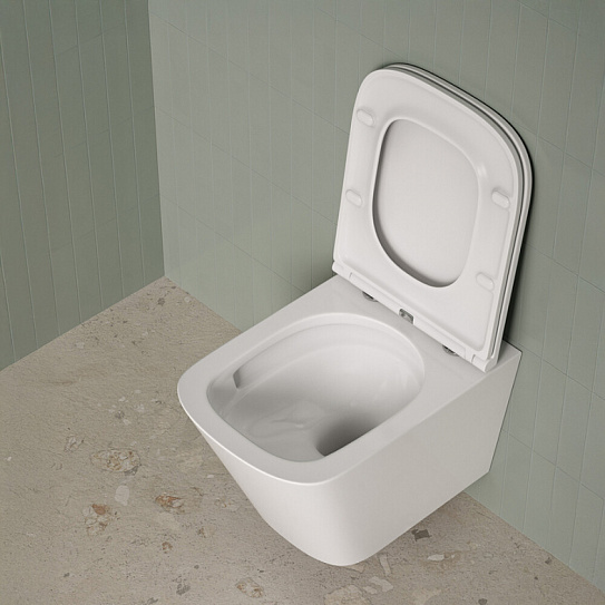 Унитаз подвесной безободковый c системой смыва Торнадо Iddis Bild Q BIQRNSEi25