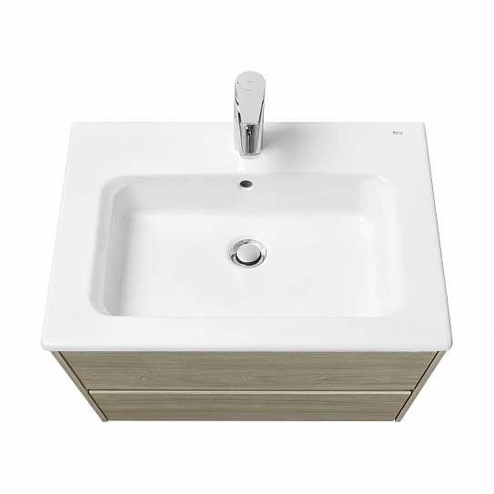 Тумба с раковиной Roca Ona 60 2 ящика A857613511, темный вяз