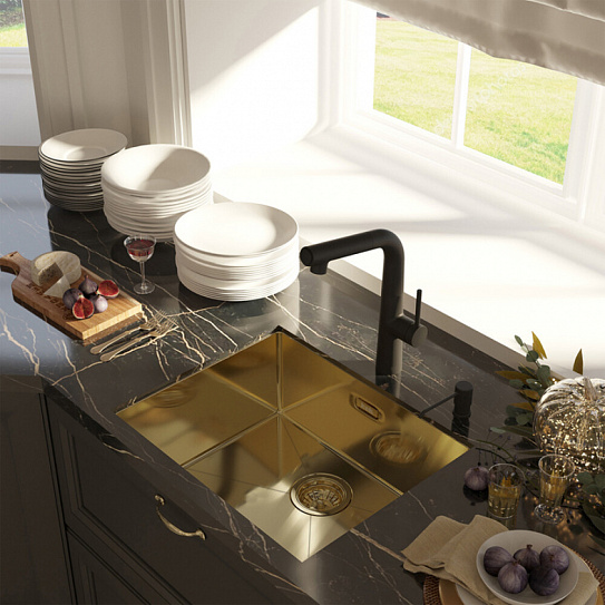 Мойка нержавеющая сталь Edifice, бронза IDDIS EDI54B0i77