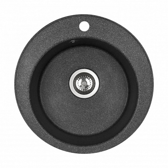Мойка кухонная Шелли круглая графит AQUATON 1A734732SS210