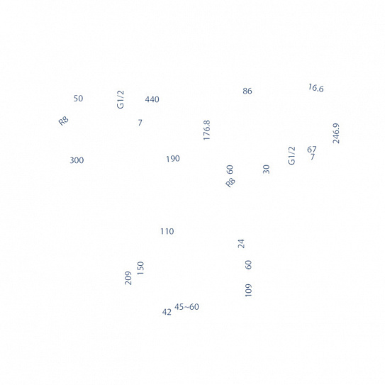 Душевая система скрытого монтажа с тропическим душем Iddis Slide SLIBL02i67