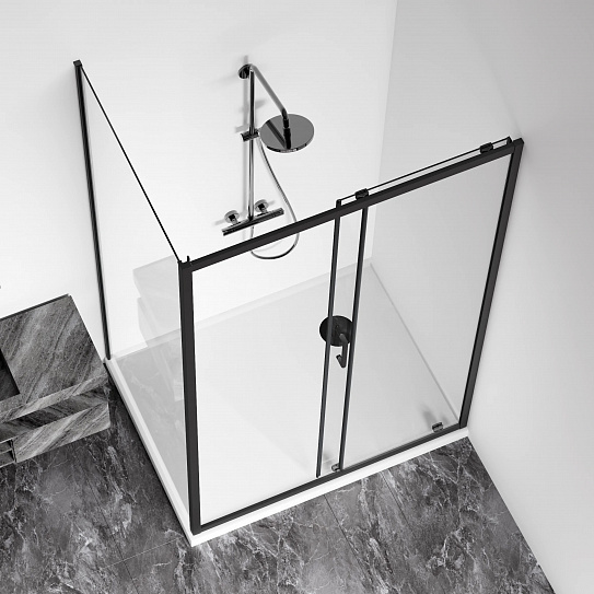 Душевое ограждение CUBE WTW-120-C-B 120х190 GoodDoor КУ00027