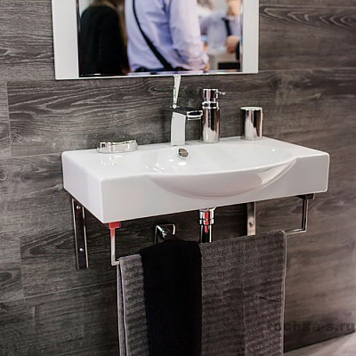 Раковина Sanita Luxe Infinity 65 + кронштейн INF65SLWB01BR