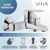 Смеситель для ванной Vitra Axe S A41070EXP латунь