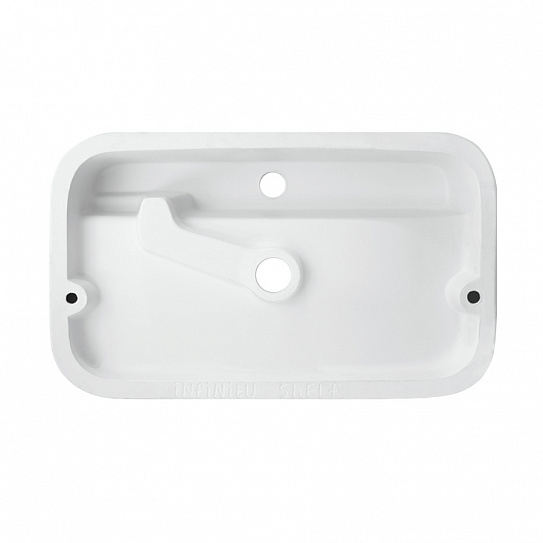 Раковина накладная 60 Sanita Luxe Infinity Shelf INF60SLWB01SH (с отверстием под смеситель)