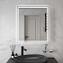 Зеркало в ванную с подсветкой и подогревом Monterey Аделия 70x80 (холодный свет, мультиблок, на касание)