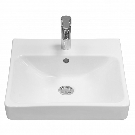 Тумба с раковиной AQUATON Сканди Doors 45 белый глянец/дуб рустикальный 1A278701SDZ90